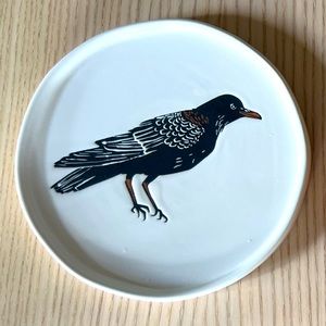 Crow appetizer plate